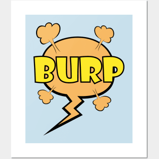 Exploding Speech Balloon With Burp Sound Posters and Art